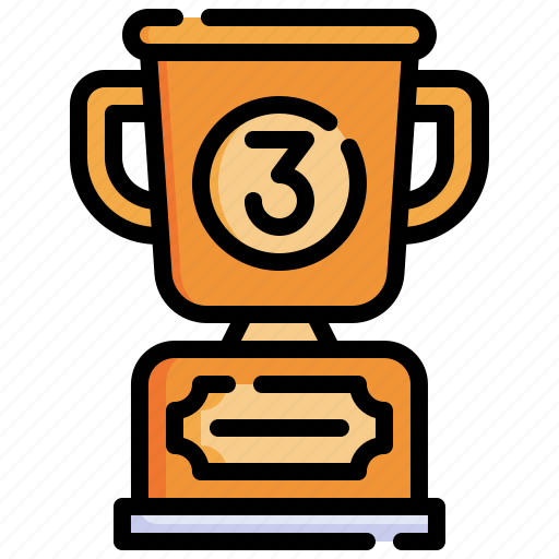 Bronze, cup, third, prizes, trophy, award icon - Download on Iconfinder
