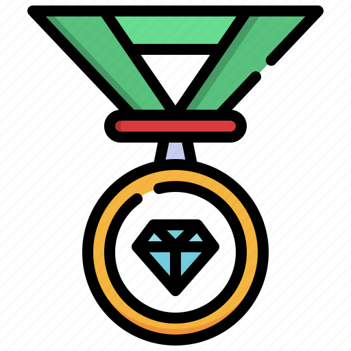 Diamond, luxury, medal, award, reward icon - Download on Iconfinder