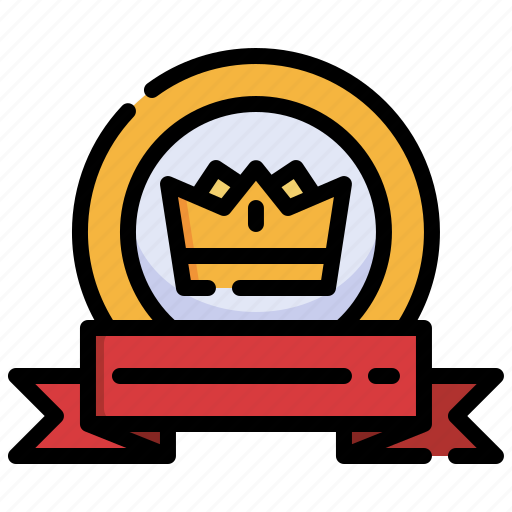 Ribbon, award, reward, crown, medal icon - Download on Iconfinder