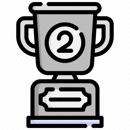 Silver, cup, second, prizes, trophy, award icon - Download on Iconfinder