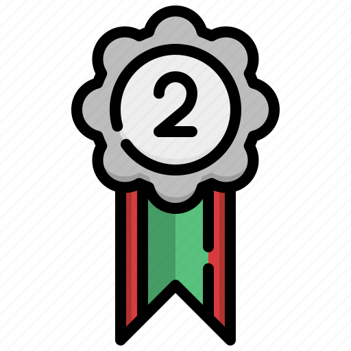 Silver, medal, second, winner, reward, sports, competition icon - Download on Iconfinder
