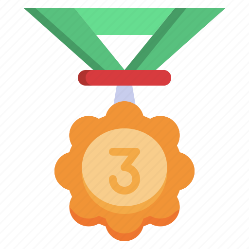 Bronze, medal, third, winner, award icon - Download on Iconfinder