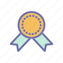 archievement, badge, medal, reward
