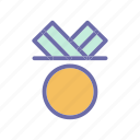 archievement, badge, medal, reward 