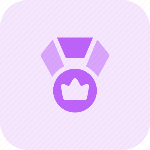 Crown, medal, two, rewards icon - Download on Iconfinder