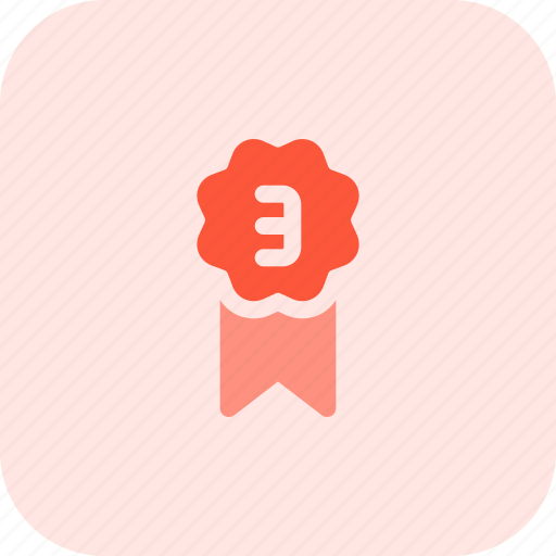 Flower, bronze, emblem, two, rewards icon - Download on Iconfinder