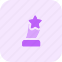 star, award, trophy, three, rewards