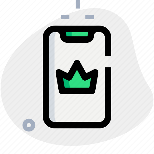 Crown, smartphone, rewards, mobile icon - Download on Iconfinder