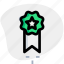flower, star, emblem, two, rewards 