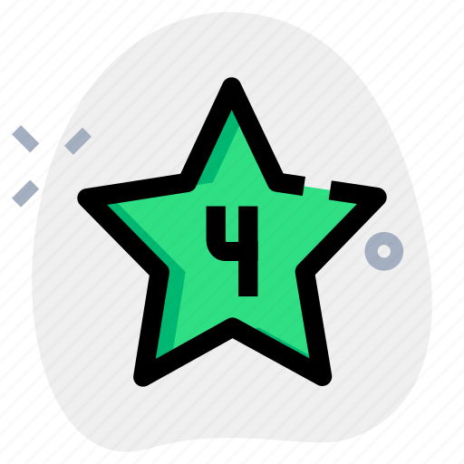 Star, four, rewards, favorite icon - Download on Iconfinder