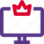 crown, computer, rewards 