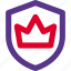 crown, shield, badge, rewards 