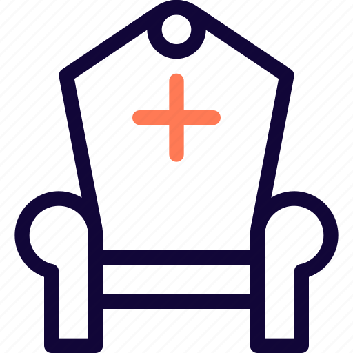 Cross, throne, rewards, chair, royal icon - Download on Iconfinder