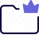 crown, folder, rewards, file