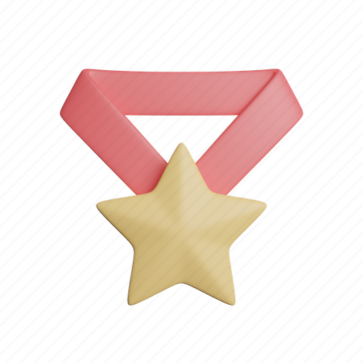 Medal, front, reward, badge, achievement, prize, winner 3D illustration - Download on Iconfinder