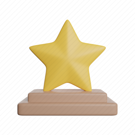 Trophy, front, prize 3D illustration - Download on Iconfinder