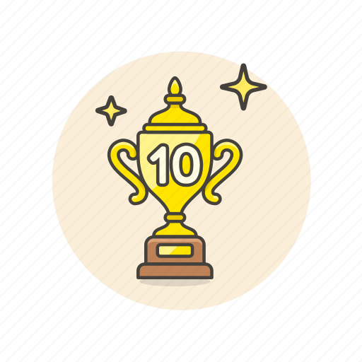 Cup, reward, top, achievement, award, prize, rank icon - Download on Iconfinder