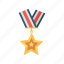 award, medal, ribbon, star 