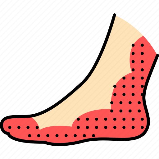 Feet, vasculitis, inflammation icon - Download on Iconfinder