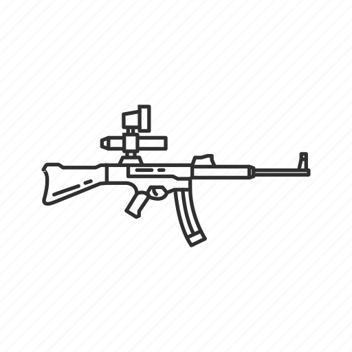 Army, military, projectile, rifle, sturmgewehr 45, war, weapons icon - Download on Iconfinder