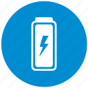 battery, blue, electric, energy, mobile, round, storage