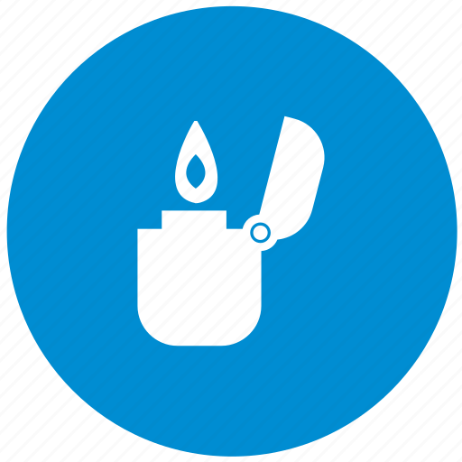 Automatic, blue, fire, flame, petrol, round, smoking icon - Download on Iconfinder