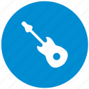 blue, guitar, instrument, music, round