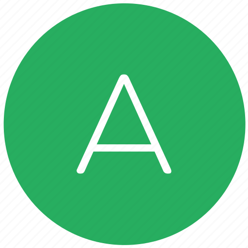 A, green, key, keyboard, letter icon - Download on Iconfinder