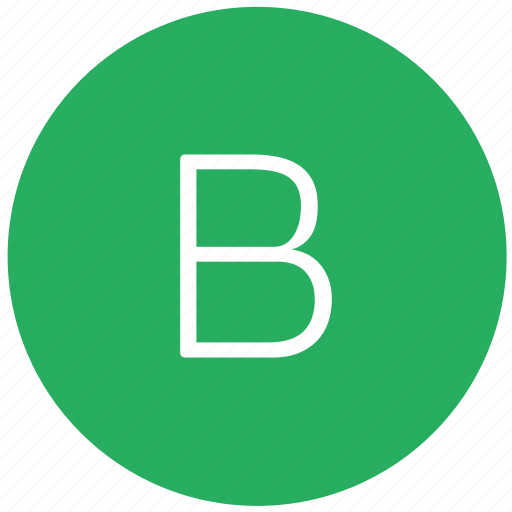 B, green, key, keyboard, letter icon - Download on Iconfinder