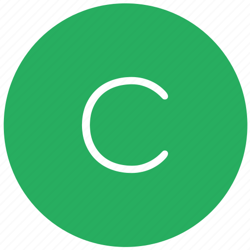 C, green, key, keyboard, letter icon - Download on Iconfinder