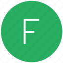 f, green, key, keyboard, letter