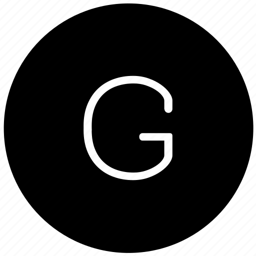 G, key, keyboard, letter, round icon - Download on Iconfinder