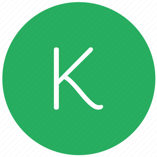 Green, k, key, keyboard, letter icon - Download on Iconfinder