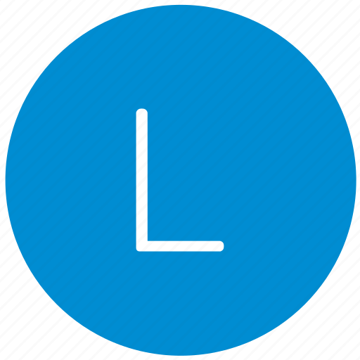 Key, keyboard, l, letter, round icon - Download on Iconfinder