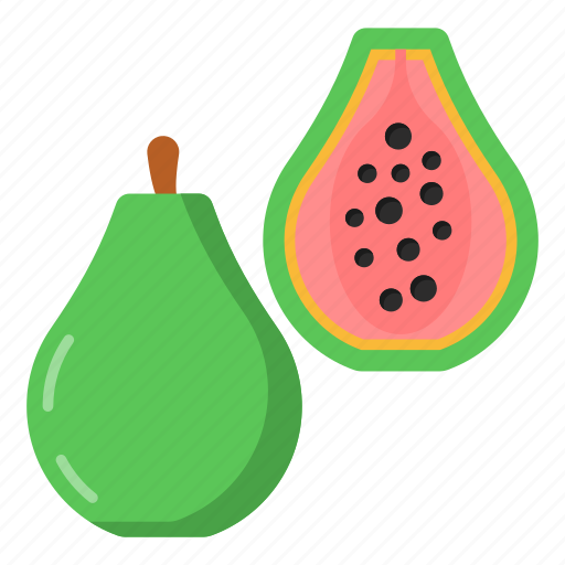 Psidium guajava, guava, fruit, organic food, edible icon - Download on Iconfinder
