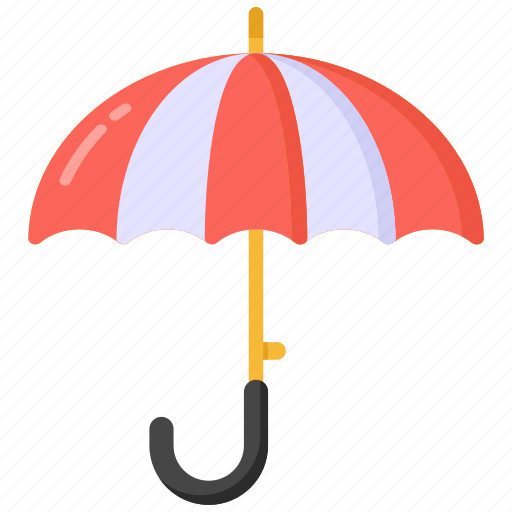 Parasol, umbrella, sun protection, sunshade, striped parasol icon - Download on Iconfinder