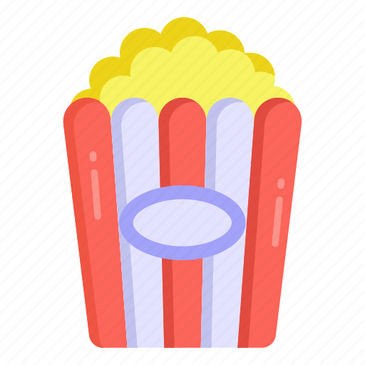 Caramel corn, popcorns, cinema snacks, food, edible icon - Download on Iconfinder