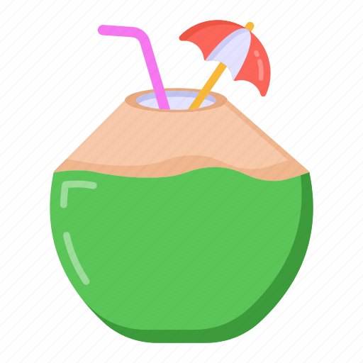 Drink, cocktail, coconut drink, beverage, coconut water icon - Download on Iconfinder
