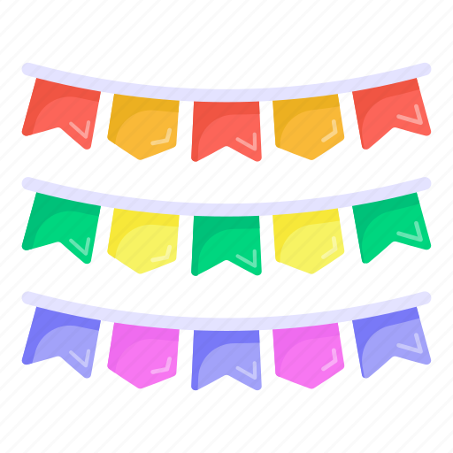 Festoon, garlands, decorations, party banners, party accessory icon - Download on Iconfinder