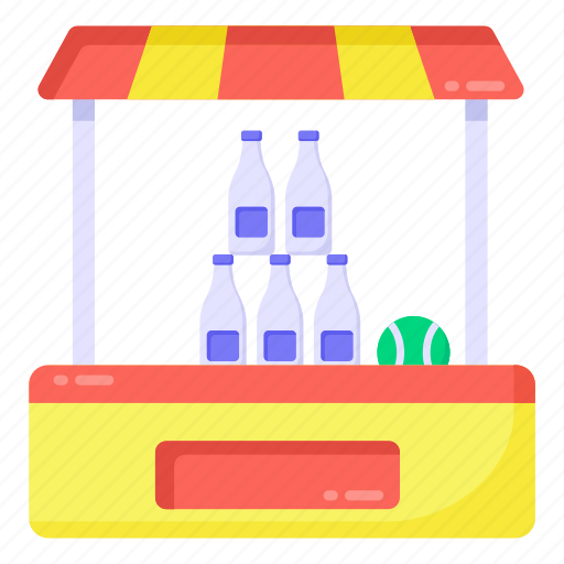 Drink stall, beverage stall, beverage booth, beverage kiosk, soda kiosk icon - Download on Iconfinder