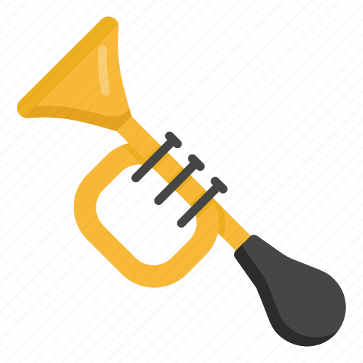 Cornet horn, horn, klaxon, honk, musical instrument icon - Download on Iconfinder