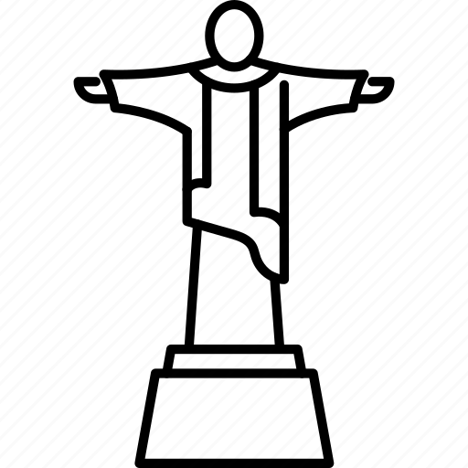 Brazil, christ, monument, redeemer, rio, statue icon - Download on Iconfinder