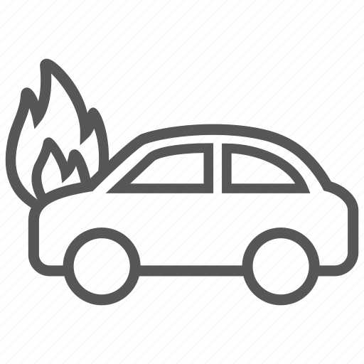 Car, fire, flame, transport, vehicle icon - Download on Iconfinder