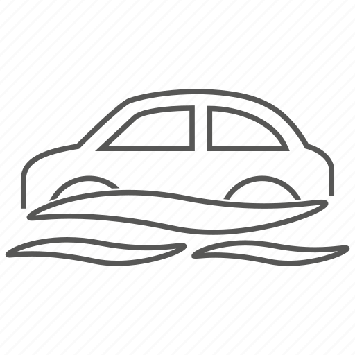 Car, flood, indemnity, risk, sink, sinking, water icon - Download on Iconfinder