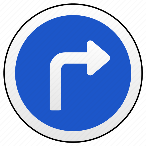 Move, right, road, sign, turn icon - Download on Iconfinder
