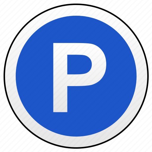 Parking, road, round, sign icon - Download on Iconfinder
