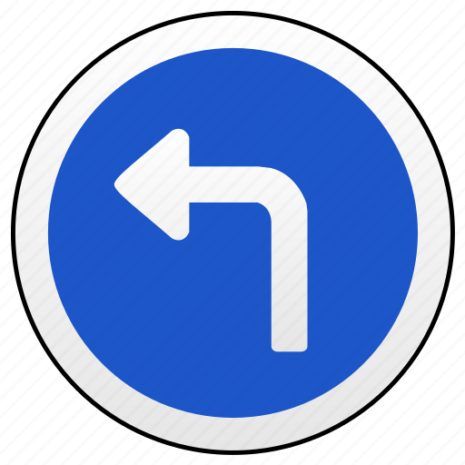 Left, road, sign, turn icon - Download on Iconfinder