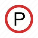 park, parking, sign