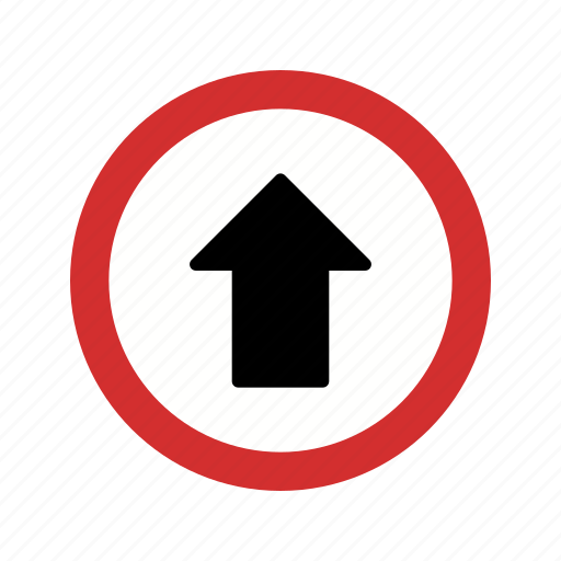 Go, road sign, straight icon - Download on Iconfinder