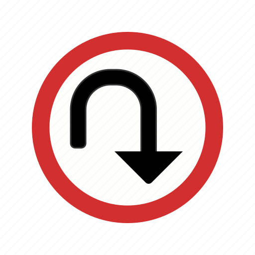 Sign, turn, u turn icon - Download on Iconfinder